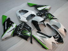 Carica immagine nel visualizzatore della galleria, White and Black Green Monster - NINJA ZX-10R 04-05 Fairing Kit