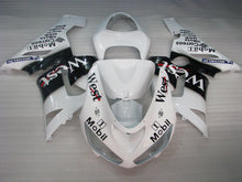 Carica l'immagine nel visualizzatore di Gallery, White and Black West - NINJA ZX-6R 05-06 Fairing Kit