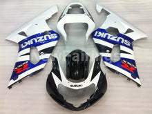 Carica immagine nel visualizzatore della galleria, White and Blue Black Factory Style - GSX-R600 01-03 Fairing Kit