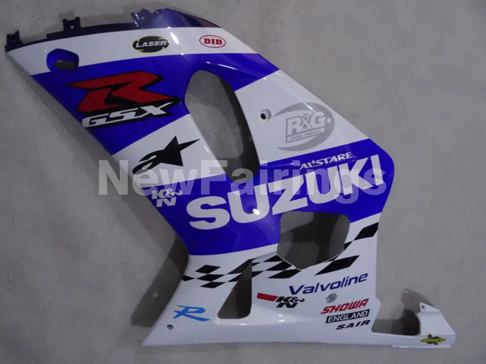 White and Blue Black MOTUL - GSX-R600 01-03 Fairing Kit