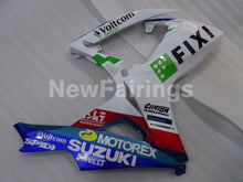 Carica l&#39;immagine nel visualizzatore di Gallery, White and Blue Red MOTOREX - GSX-R600 06-07 Fairing Kit -