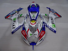 Carica l&#39;immagine nel visualizzatore di Gallery, White and Blue Red MOTOREX - GSX-R600 06-07 Fairing Kit -