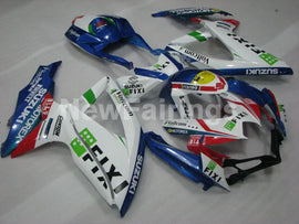 White and Blue Red MOTOREX - GSX-R600 08-10 Fairing Kit