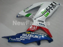 Carica l&#39;immagine nel visualizzatore di Gallery, White and Blue Red MOTOREX - GSX-R600 08-10 Fairing Kit