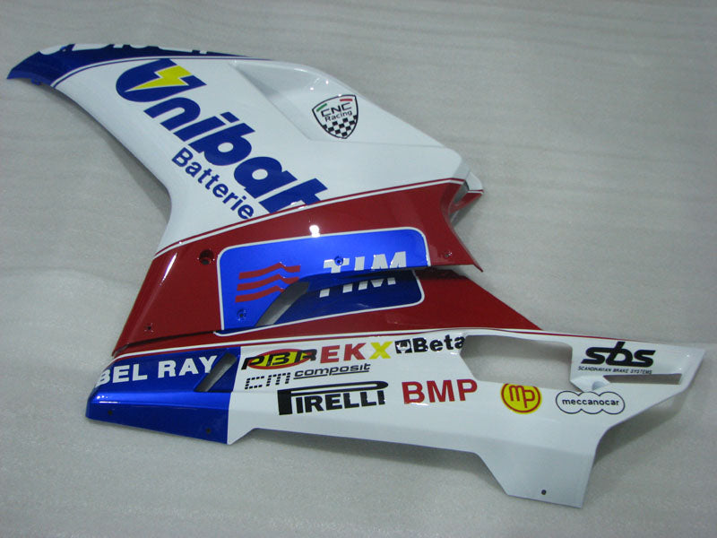 White and Blue Red TIM - Ducati 848/1098/1198 07-11 Fairing