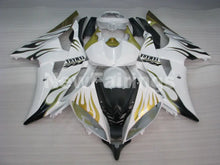 Carica l'immagine nel visualizzatore di Gallery, White and Golden Flame - YZF-R6 08-16 Fairing Kit Vehicles &amp; Parts > Vehicle Parts &amp; Accessories > Motor Vehicle Parts