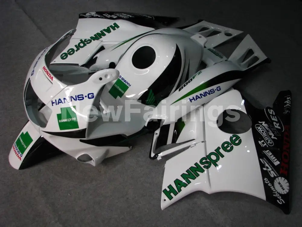 White and Green HANN Spree - CBR600 F2 91-94 Fairing Kit