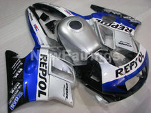 Carica l&#39;immagine nel visualizzatore di Gallery, White and Silver Blue Repsol - CBR600 F2 91-94 Fairing Kit -