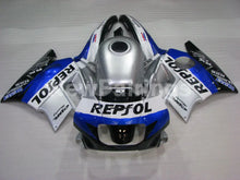 Carica l&#39;immagine nel visualizzatore di Gallery, White and Silver Blue Repsol - CBR600 F2 91-94 Fairing Kit -