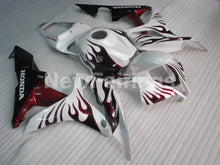 Carica l&#39;immagine nel visualizzatore di Gallery, White and Wine Red Flame - CBR600RR 07-08 Fairing Kit -