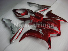 Carica l&#39;immagine nel visualizzatore di Gallery, Wine Red Silver Factory Style - YZF-R1 04-06 Fairing Kit