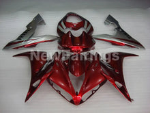 Carica l&#39;immagine nel visualizzatore di Gallery, Wine Red Silver Factory Style - YZF-R1 04-06 Fairing Kit