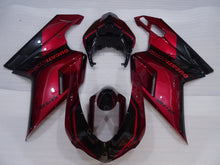 Carica l&#39;immagine nel visualizzatore di Gallery, Wine Red and Black Factory Style - Ducati 848 07-11 Fairing