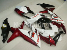 Carica l'immagine nel visualizzatore di Gallery, Wine Red and White Black Factory Style - GSX-R600 08-10 Fairing Kit