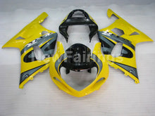 Carica l'immagine nel visualizzatore di Gallery, Yellow and Grey Black Factory Style - GSX-R600 01-03 Fairing Kit