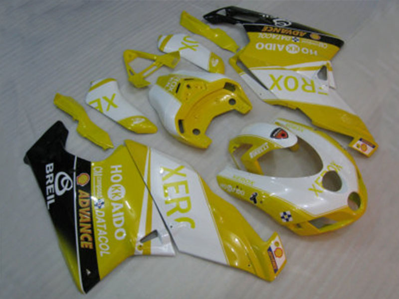Yellow and White Black Xerox - Ducati 749/999 05-06 Fairing